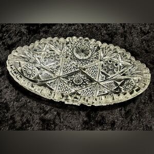 Antique imperial glass candy dish